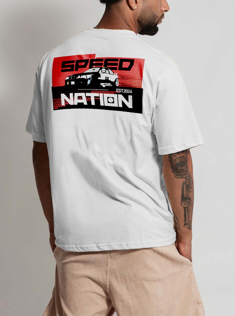 Downslide Speed Nation back-print tee